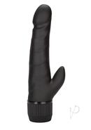 Black Velvet Clit Arouser Realistic Vibrator - Black